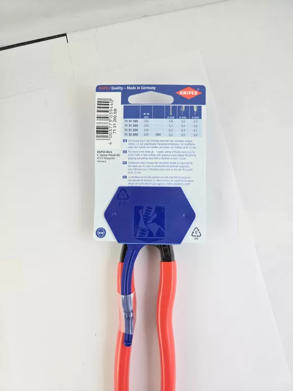KOMPAKTOWE SZCZYPCE TNĄCE PRZEGUBOWE KNIPEX 71 31 200 SB