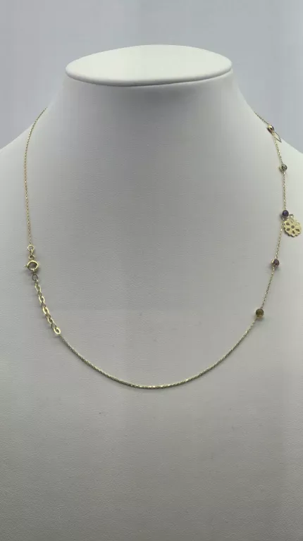 sliczny-zloty-lancuszek-rozne-zawieszki-w-240-dl46-cm-dlugosc-calkowita-4600