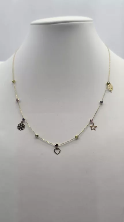 sliczny-zloty-lancuszek-rozne-zawieszki-w-240-dl46-cm-ean-gtin-5905868200270