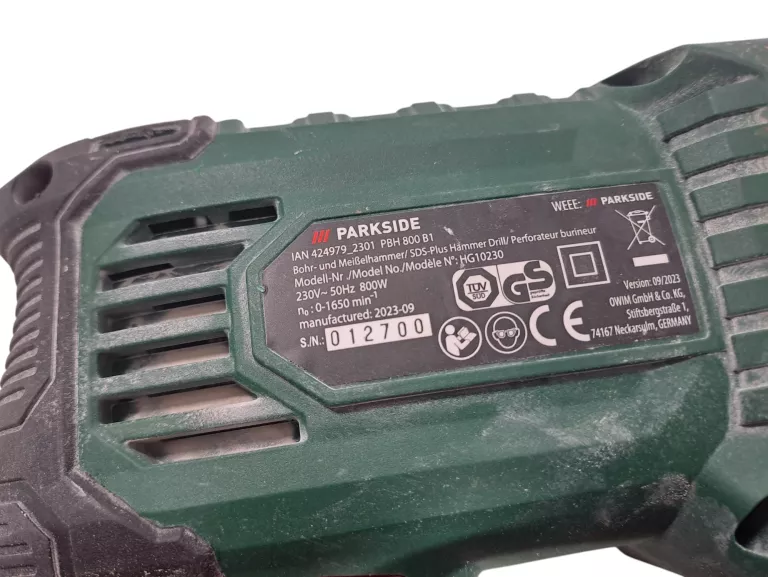 MŁOTOWIERTARKA PARKSIDE PBH 800 B1