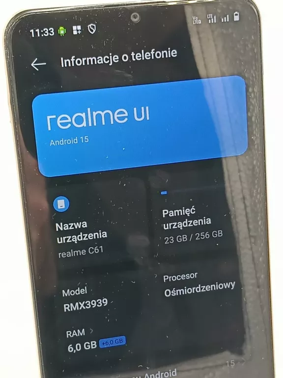 REALME C61 256/6 BG PARAGON POLECAMY