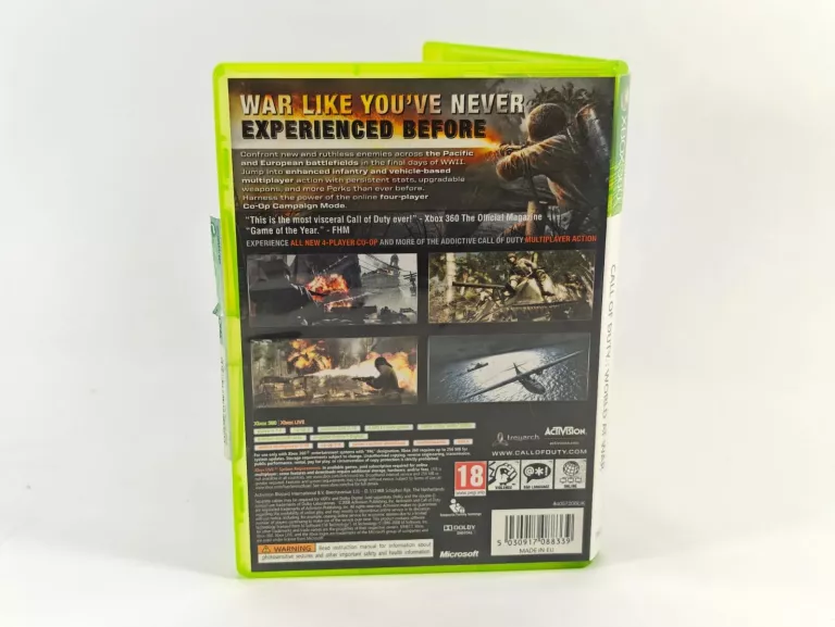 CALL OF DUTY WORLD AT WAR XBOX 360