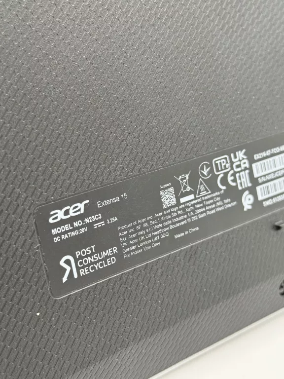 LAPTOP ACER EXTENSA 15 INTEL CORE I5 1334U 16GB RAM 512GB SSD