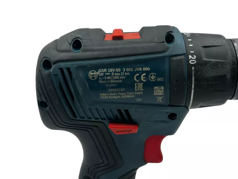 WIERTARKO-WKRĘTARKA AKUMULATOROWA BOSCH GSR 18V-50 + 3 AKUMULATORY 5V 2.0
