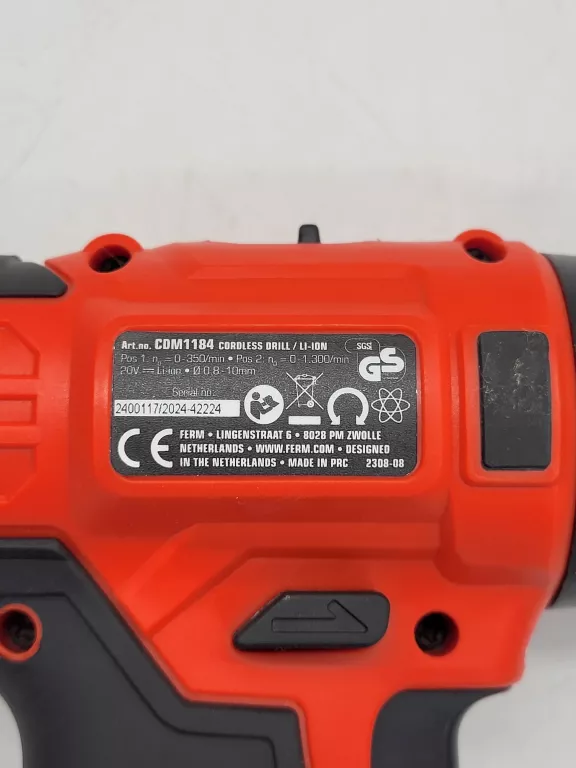 WKRĘTARKA FERM CDM1184 + AKU + ŁAD PUDEŁKO