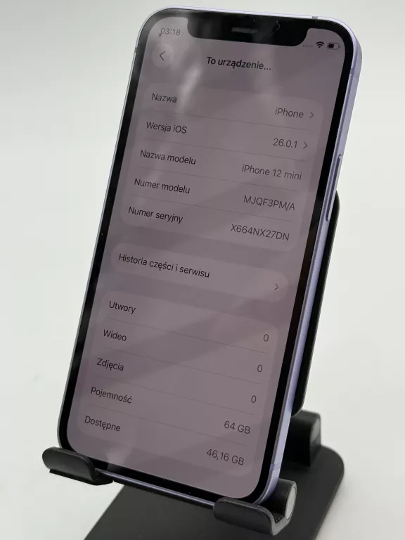 TELEFON IPHONE 12 MINI FIOLET