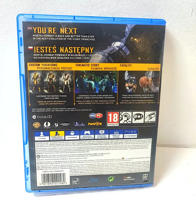 GRA NA PS4 MORTAL KOMBAT 11