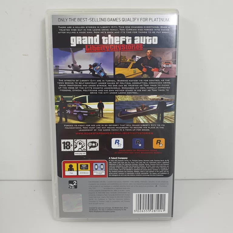 GRA GTA LIBERTY CITY STORIES PSP