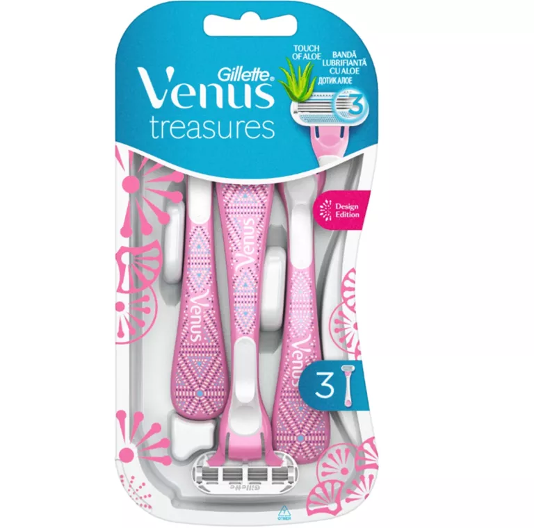 MASZYNKA JEDNORAZOWA DO GOLENIA GILLETTE VENUS TREASURES 3 SZT