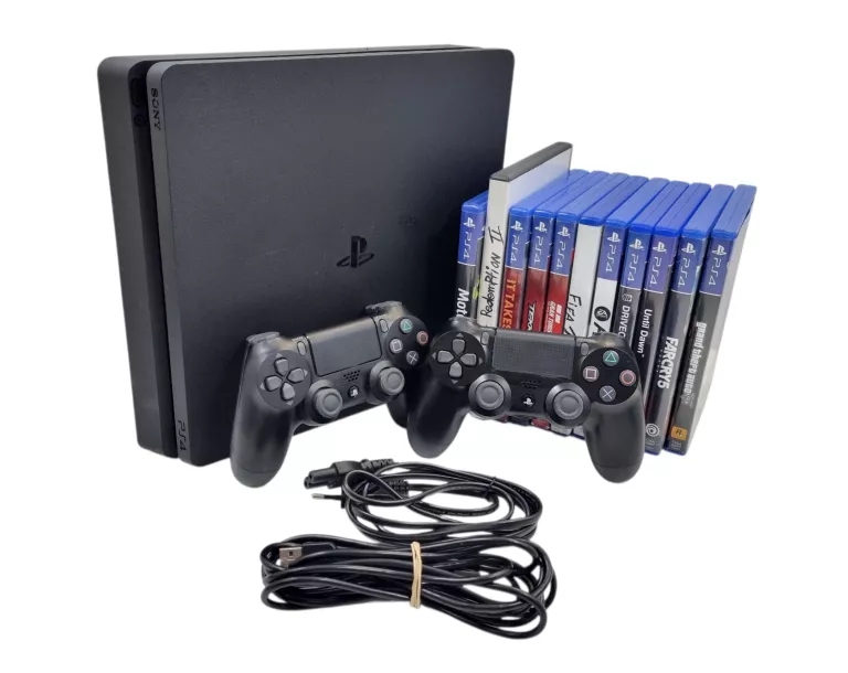 KONSOLA SONY PLAYSTATION 4 SLIM 1 TB CZARNY CUH-2016B /ZESTAW