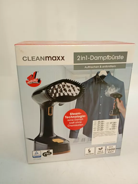 PAROWNICA DO UBRAŃ CLEANMAXX