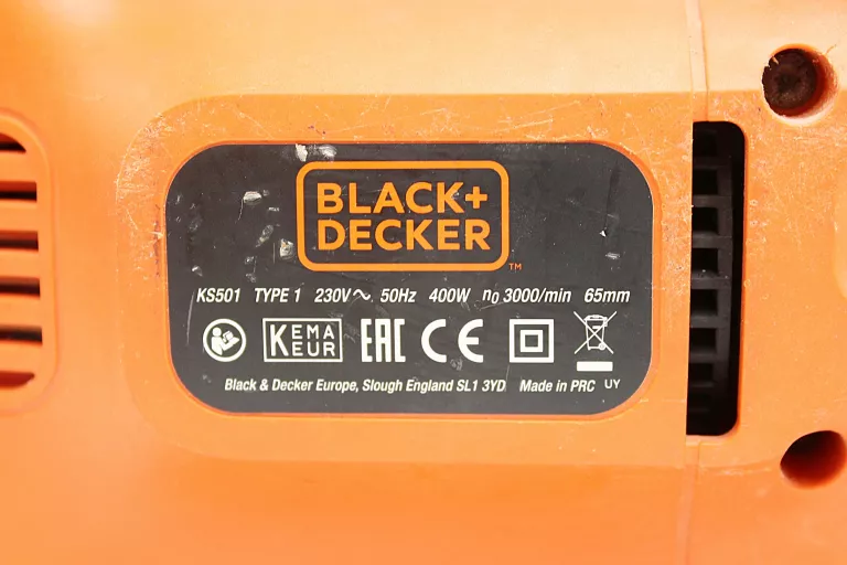 WYRZYNARKA BLACK & DECKER KS501 400W ZASILANIE SIECIOWE
