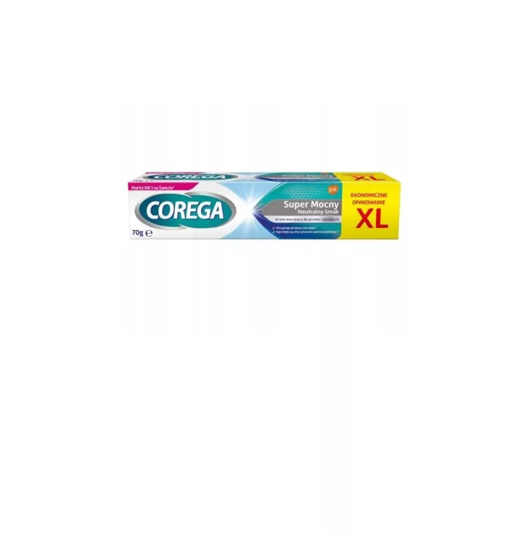 COREGA KREM DO PROTEZ SUPER MOCNY NEUTRALNY SMAK XL, 70 G