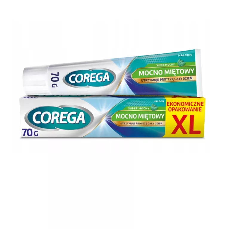 COREGA KREM MOCUJĄCY DO PROTEZ ZĘBOWYCH SUPER MOCNY, MOCNO MIĘTOWY 70G