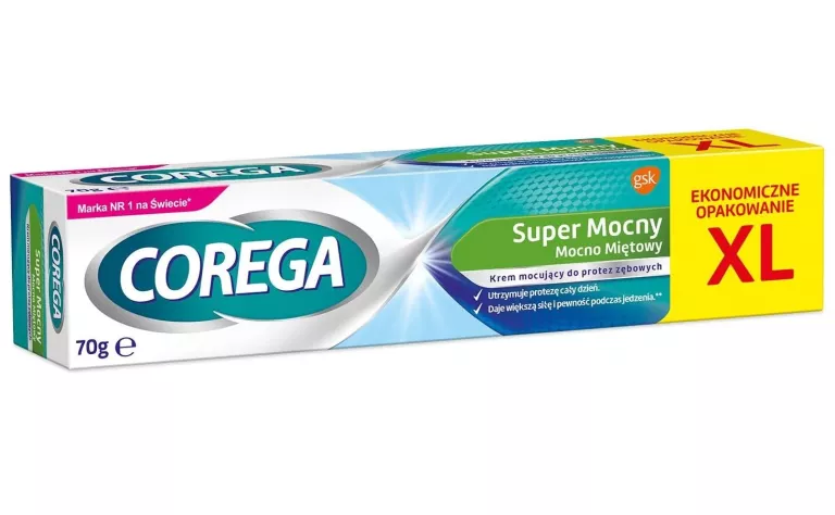 COREGA KREM DO PROTEZ SUPER MOCNY MOCNO MIĘTOWY XL 70 G 5054563081780