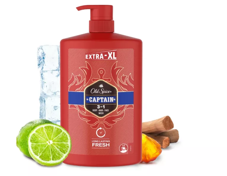 OLD SPICE CAPTAIN 3W1 – ŻEL POD PRYSZNIC I SZAMPON DLA MĘŻCZYZN 1000 ML