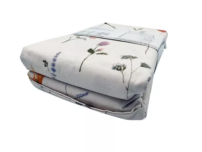 KOMPLET POŚCIELI SINSAY HOME/2 X 50 X 60 CM/ 200 X 200 CM / KOLOROWE KWIAT