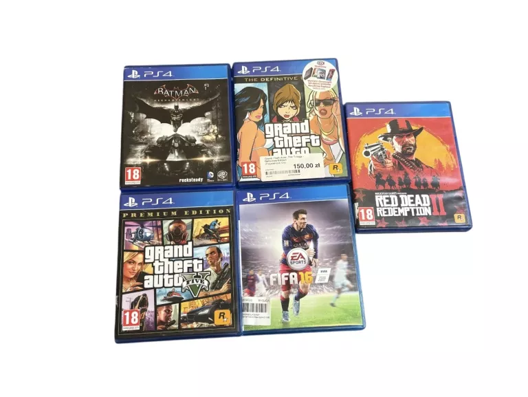 KONSOLA SONY PLAYSTATION 4 PS4 CUH-2116B 1TB +2X PAD/KARTON/5GIER
