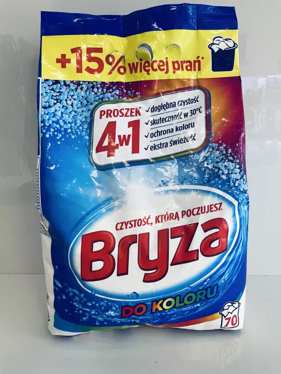 BRYZA 4W1 PROSZEK DO PRANIA KOLORU 4,55 KG 70 PRAŃ