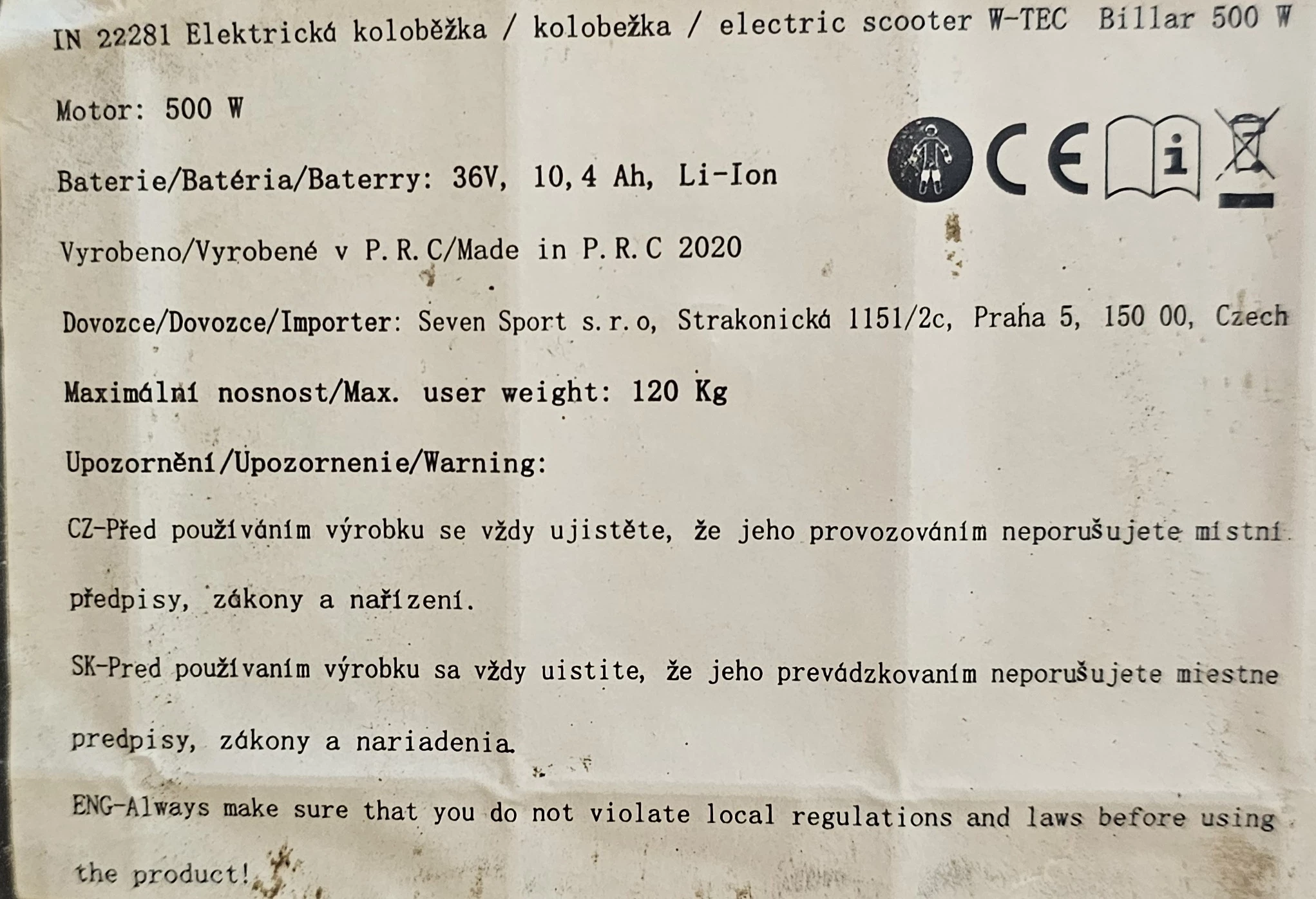 hulajnoga-elektryczna-e-scooter-w-tec-billar-ii-500w-ladowarka-kolor-249512-1647414