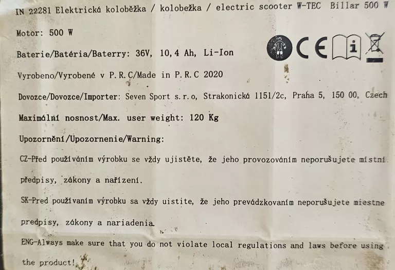 hulajnoga-elektryczna-e-scooter-w-tec-billar-ii-500w-ladowarka-kolor-249512-1647414