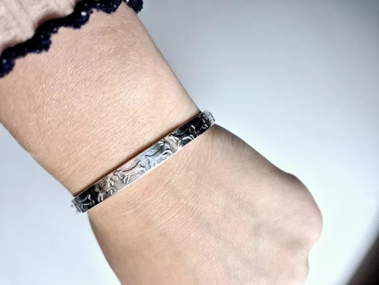 BRANSOLETA KOŁO - KOZIOŁKI 13,98G 925 ŚREDNICA 6,5CM OBWÓD 20,40 CM