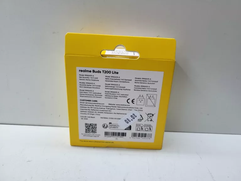 DOUSZNE SŁUCHAWKI BEZPRZEWODOWE REALME BUDS T200 LITE  ZAPLOBOWANE!!!!