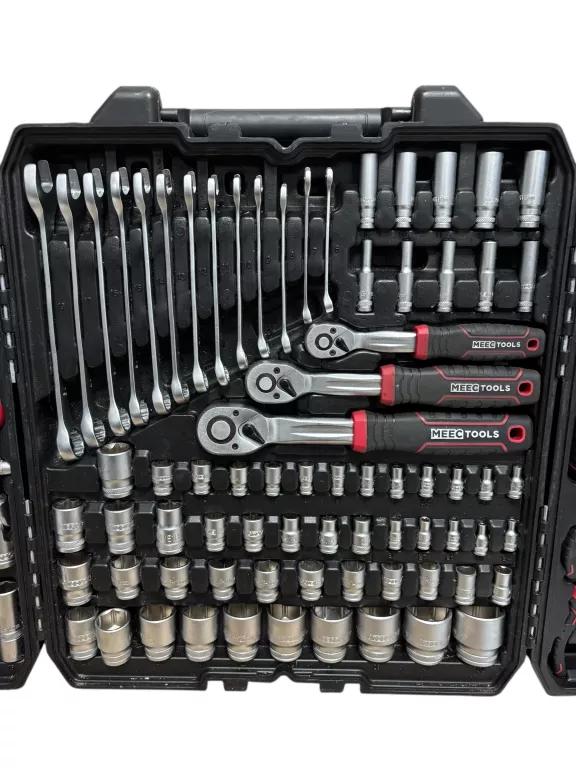 ZESTAW KLUCZY NASADOWYCH 163 ELEMENTY MEEC TOOLS