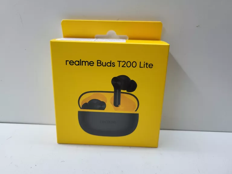 DOUSZNE SŁUCHAWKI BEZPRZEWODOWE REALME BUDS T200 LITE  ZAPLOBOWANE!!!!