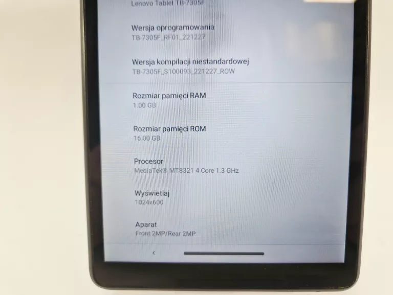 TABLET LENOVO TAB M7 | 7" | 1GB/16GB | TB-7305F | ANDROID 9