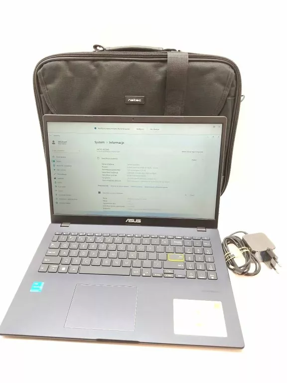 LAPTOP ASUS E510 Z ŁADOWARKĄ I TORBĄ