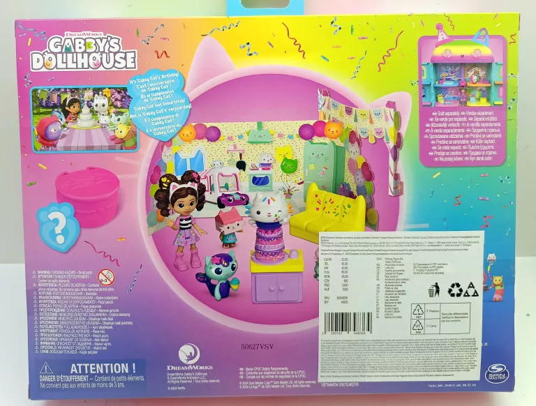 KOCI DOMEK GABI ZESTAW URODZINOWY CAKEY CAT GABBY'S DOLLHOUSE FIGURKI