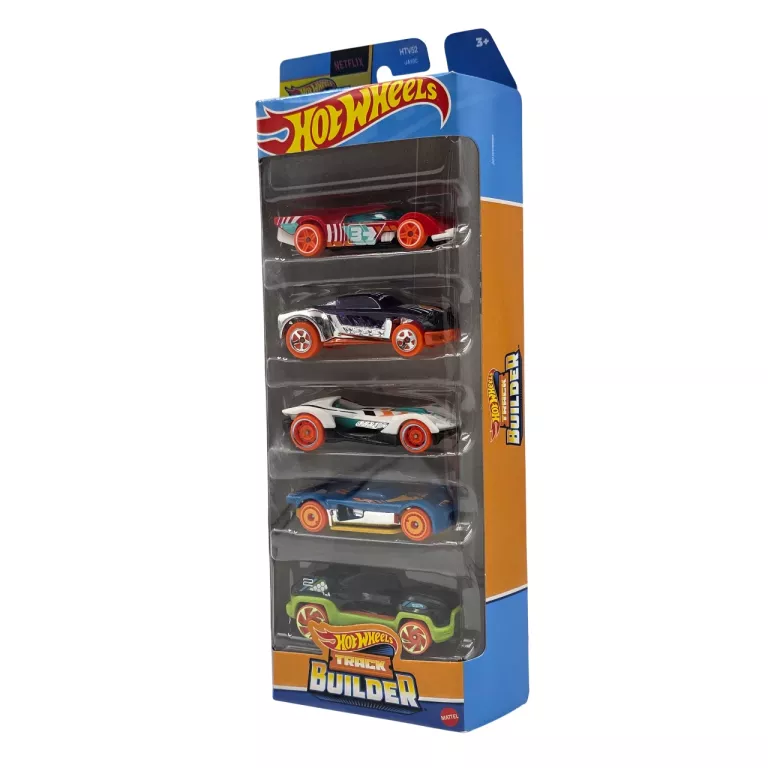 SAMOCHODZIKI HOT WHEELS PIĘCIOPAK 5SZT. HW TRACK BUILDER