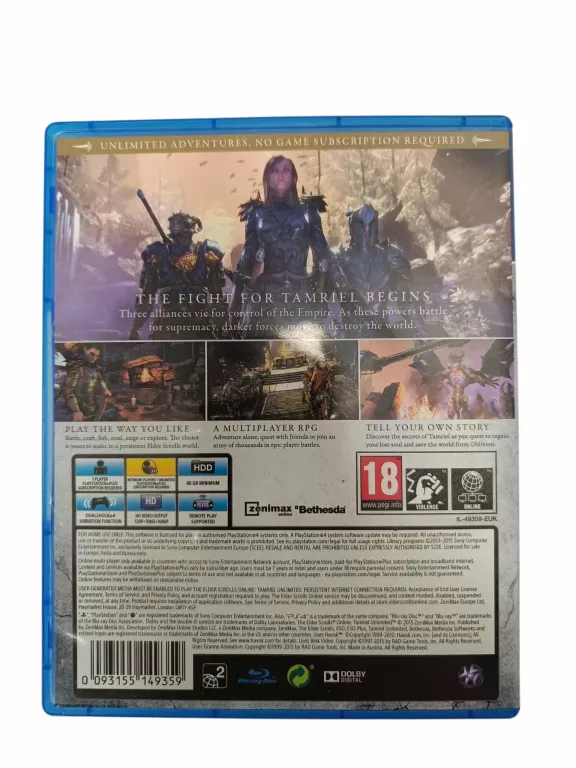 THE ELDER SROLLS ONLINE PS4