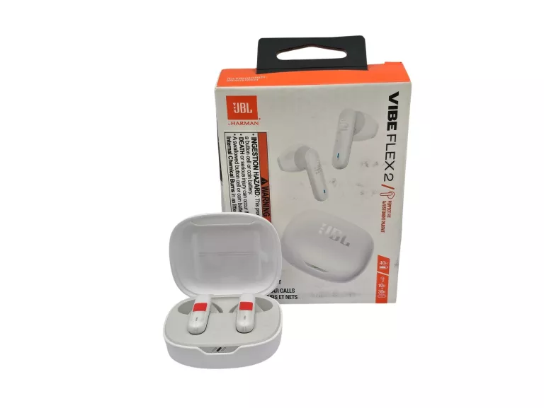 SŁUCHAWKI BEZPRZEWODOWE JBL VIBE FLEX 2 PURE BASS DO 10H PRACY
