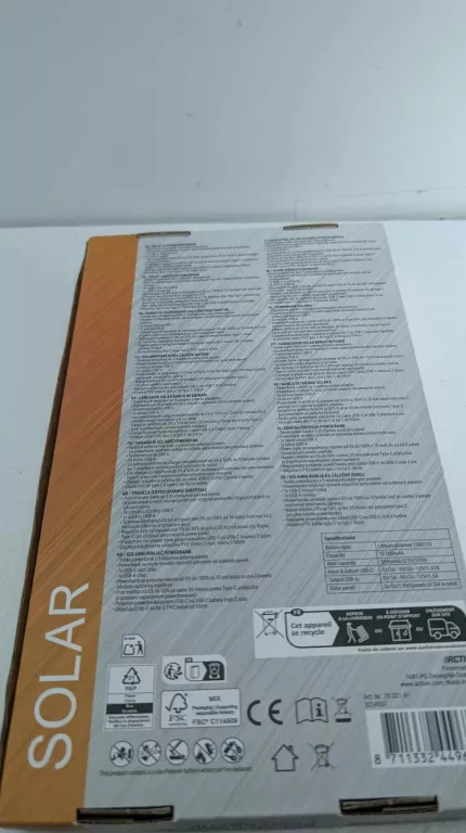 POWERBANK RE-LOAD SOLARNY 10000 MAH CZARNY