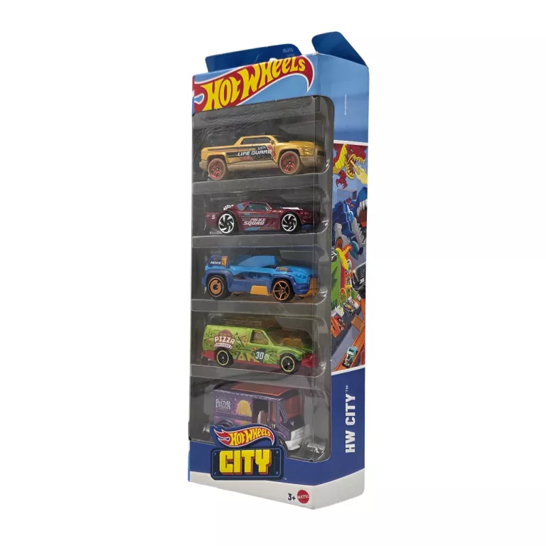 SAMOCHODZIKI HOT WHEELS JBJ75 HW CITY AUTA 5-PAK