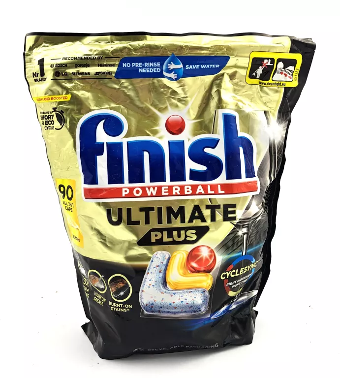 FINISH ULTIMATE PLUS KAPSUŁKI DO ZMYWARKI LEMON CYTRYNA 90 SZTUK