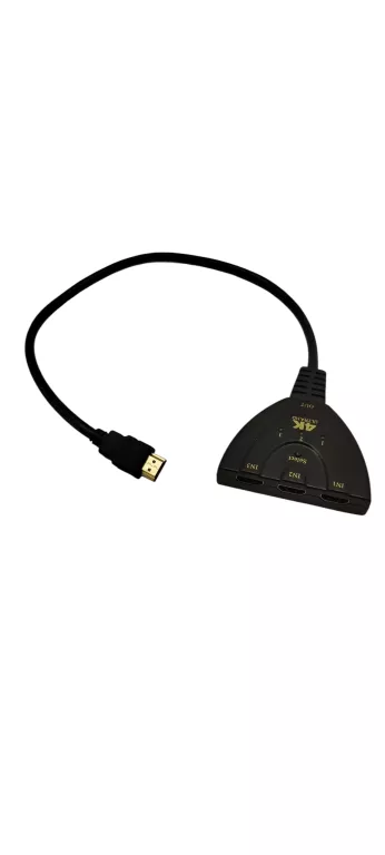 ROZDZIELACZ ROZGAŁĘŹNIK SWITCH HDMI 3X1 3 PORTY 4K