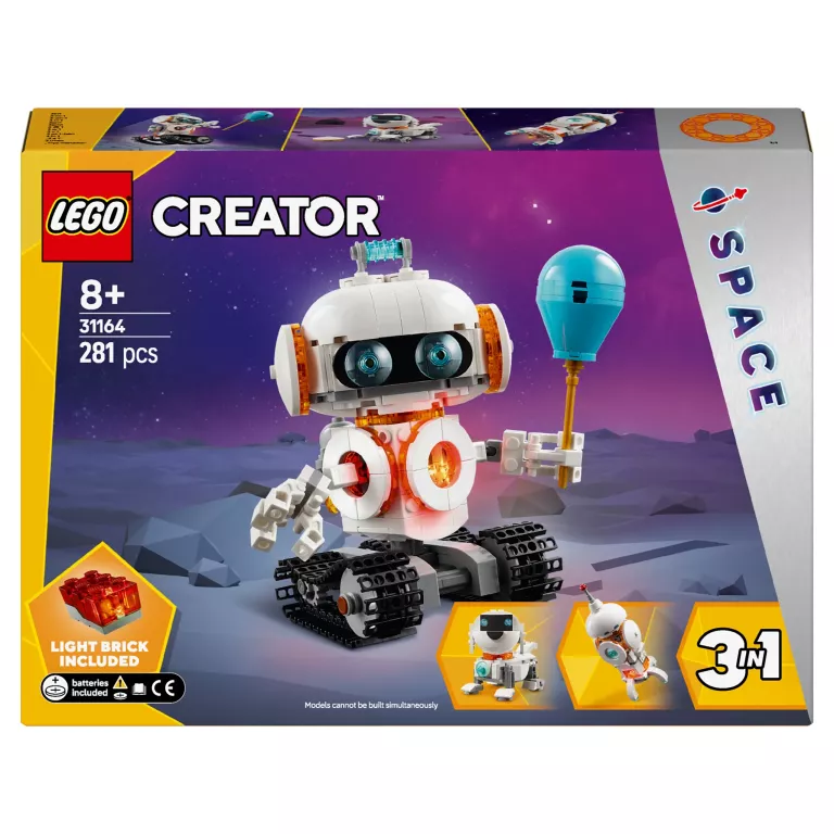LEGO CREATOR 3 W 1 31164 ROBOT KOSMICZNY USZKODZONY KARTON