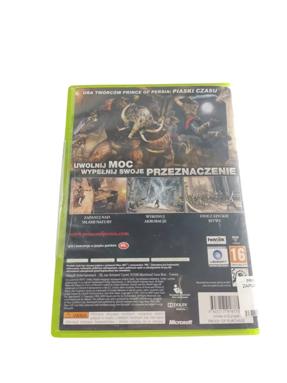 PRINCE OF PERSIA ZAPOMNIANE PIASKI PL XBOX 360