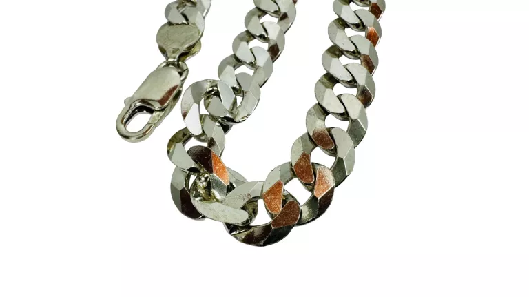 NIENOSZONA MĘSKA SREBRNA BRANSOLETKA 925 PANCERKA 24CM 19,24G 1CM