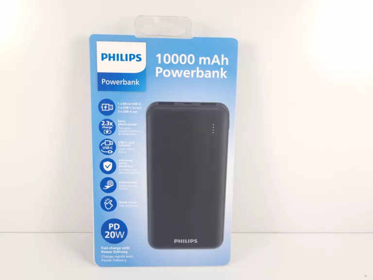 POWERBANK PHILIPS 10 000 MAH PD 20W #ZAPAKOWANY