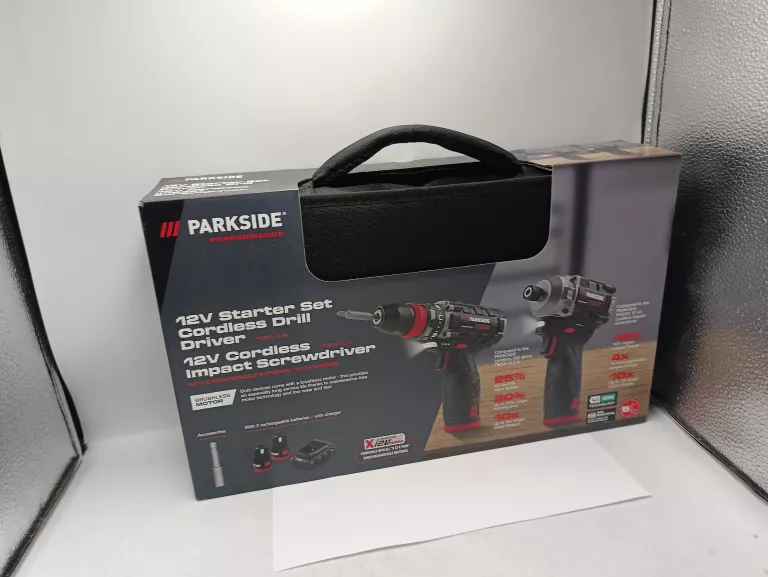 ZESTAW KLUCZ UDAROWY PDSSAP 12 A1 PARKSIDE+WIERTARKO-WKRĘTARKA 12V PBSPA 1