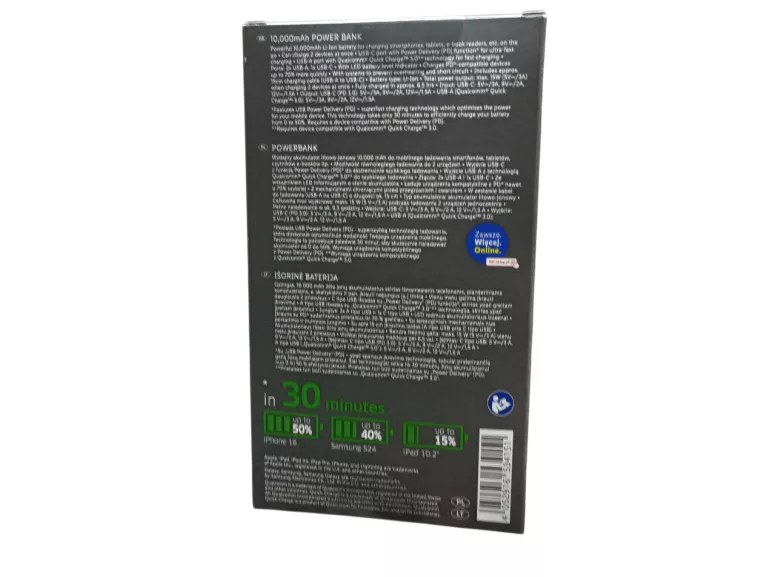 POWERBANK TRONIC 10000 MAH RÓŻOWY