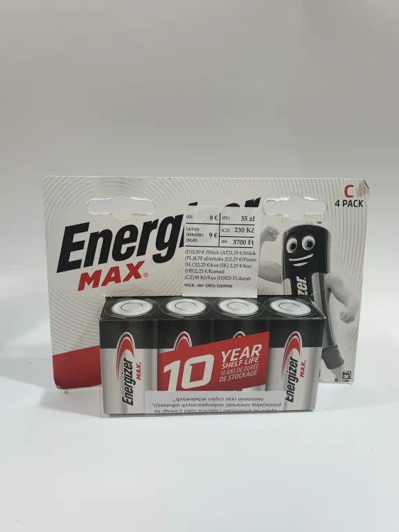 BATERIE ENERGIZER C 4 PACK CZERWONE