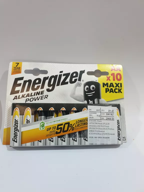 BATERIR ENERGIZER AA 10 SZT