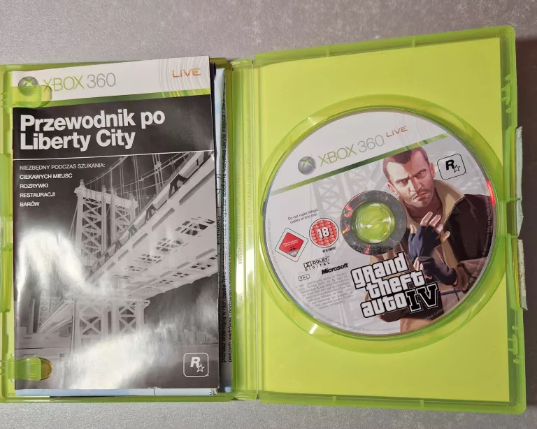 GRA XBOX 360 GRAND THEFT AUTO IV XBOX 360