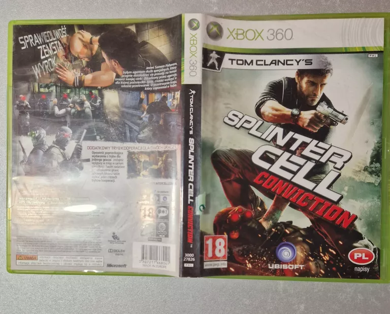 GRA TOM CLANCY'S SPLINTER CELL: CONVICTION XBOX 360