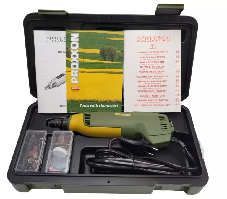 MIKROWIERTARKA PROXXON FBS 240/E MINISZLIFIERKA PRECYZYJNA FREZARKA